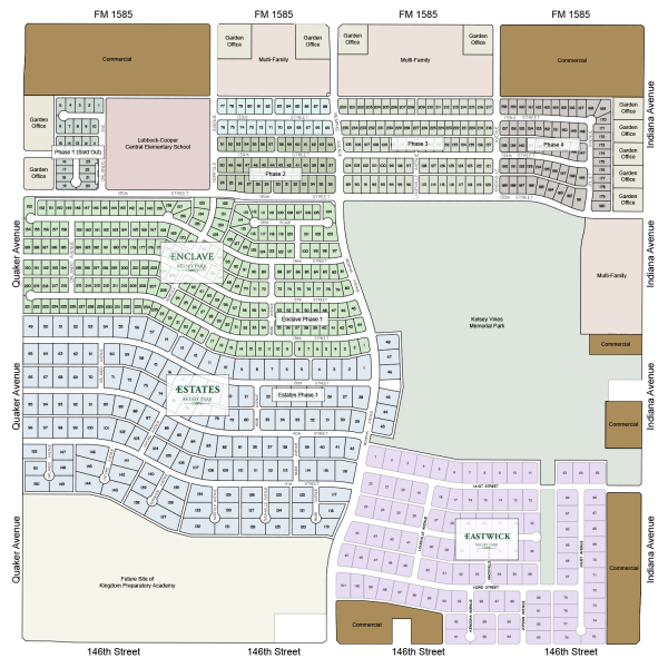 Kelsey Park Commercial Sites - Lubbock Subdivision